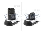 DeLOCK USB 10 Gbps Dockingstation für 2.5″ / 3.5″ SATA HDD / SSD oder M.2 NVMe PCIe oder SATA SSD mit Lüfter