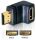 Delock Adapter HDMI Stecker auf HDMI Buchse 90° unten
