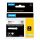 DYMO Rhino Industrie Permanente Polyesteretiketten | 19 mm x 5,5 m | Schwarz auf Transparent | selbstklebendes Schriftband | für Rhino und LabelManager Beschriftungsgerät