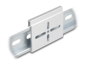DELOCK Aluminium Montageclip für Hutschiene 60x47,8mm silber