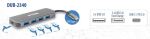 D-Link DUB-2340 Schnittstellen-Hub USB Typ-C 5000 Mbit/s Grau