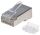 Intellinet 90er-Pack Cat6A RJ45-Modularstecker, STP, 3-Punkt-Aderkontaktierung, für Massivdraht, 90 Stecker im Becher