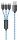 2GO 797315 USB Kabel 1,5 m USB B USB C/Micro-USB B/Lightning Schwarz, Blau