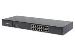 Digitus 19" LCD KVM Konsole, 16-Port CAT5, deutsche Tastatur