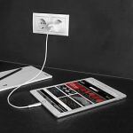 Lindy 73412 Ladegerät für Mobilgeräte Smartphone, Tablets Weiß AC Schnellladung Drinnen, Draußen