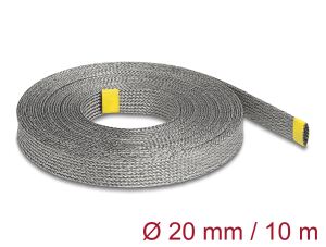 DELOCK Geflechtschlauch zur EMI Abschirmung 10 m x 20 mm