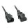 Lindy 30332 Stromkabel Schwarz 3 m C13-Koppler C14-Koppler