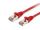 Equip Cat.6A S/FTP Patchkabel, Rot, 0,15m