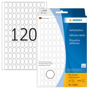 HERMA Vielzwecketiketten 19x27 mm weiß Movables/ablösbar Papier matt 960 St.