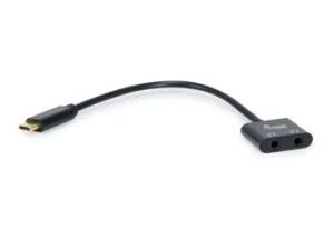 Equip USB C auf Dual 3,5 mm Kopfhörer DAC Adapter