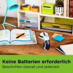 DYMO Omega Prägegerät | kleines Beschriftungsgerät mit Dreh-Klick-System und ergonomischem Design | für zu Hause und für Bastel- und Hobbyprojekte (£/€ÄÖ und Ü)