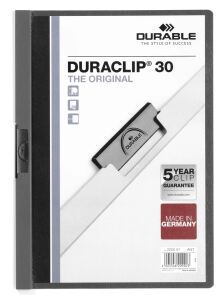 Durable 220057 Präsentations-Mappe PVC Anthrazit, Grau