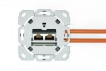 Digitus CAT 6A Klasse EA Netzwerkdose, designkompatibel, geschirmt, Unterputz, 4 Richtungen