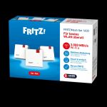Mesh Set 1600 Dual-Band (2,4 GHz/5 GHz) Wi-Fi 6 (802.11ax) Rot, Weiß 1 Intern
