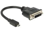 DeLOCK 65563 Videokabel-Adapter 0,2 m DVI-D Micro-HDMI...