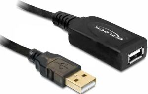 DeLOCK 15m USB 2.0 USB Kabel Schwarz
