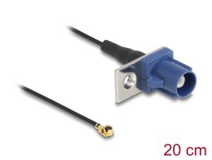 DELOCK Antennenkabel FAKRA C Stecker zu MHF I ST 1,13-20cm