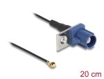 DELOCK Antennenkabel FAKRA C Stecker zu MHF I ST 1,13-20cm