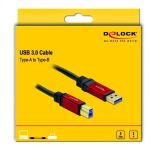 DELOCK USB3.0 Kabel Delock A -> B StSt 2.00m Premium