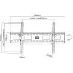 Manhattan Universal TV-Wandhalterung, neigbar, Geeignet für Bildschirme von 37" bis 85"* und bis zu 75 kg
