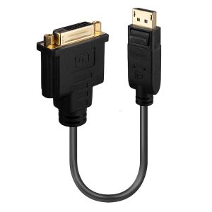 Lindy 41004 Videokabel-Adapter 0,15 m DisplayPort DVI-D Schwarz