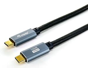 Equip USB 3.2 Gen 2 C-auf-C-Kabel, M/M, 3,0 m, PD100W , 4K/60Hz, 10Gbps, Schwarz
