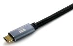 Equip USB 3.2 Gen 2 C-auf-C-Kabel, M/M, 3,0 m, PD100W , 4K/60Hz, 10Gbps, Schwarz