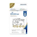 MediaRange Kunststoff-Schriftbandkassette, für/ersetzt Brother TZ-131/TZe-131, permanent haftend, 12mm, 8m, laminiert, schwarz auf transparent