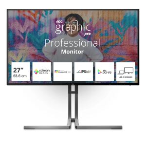 AOC U3 U27U3CV Computerbildschirm 68,6 cm (27") 3840 x 2160 Pixel 4K Ultra HD LCD Schwarz