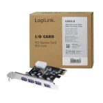 LogiLink PC0057A Schnittstellenkarte/Adapter Eingebaut USB 3.2 Gen 1 (3.1 Gen 1)