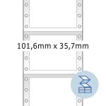 HERMA Computeretiketten 101.6x35.7 mm 1-bahnig weiß...