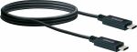 Schwaiger LK 101 C USB Kabel USB 3.2 Gen 2 (3.1 Gen 2) 1 m USB C 10 Gbit/s Schwarz