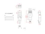 DELOCK Adapter RJ11/14 Stecker > Terminalblock 4Pin 2-teilig