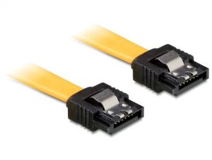 DeLOCK 0.7m SATA M/M SATA-Kabel 0,7 m Gelb