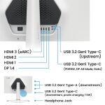 BenQ EX271U Computerbildschirm 68,6 cm (27") 3840 x 2160 Pixel 4K Ultra HD LED Schwarz, Weiß