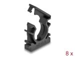 DELOCK Kabelschlauchhalter Verschlussclip 18,5mm 8Stk SW