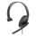 Manhattan Mono USB-Headset, Ohrumschließendes Design (Over-Ear), Ohrmuschel einseitig, kabelgebunden, USB-A-Stecker, integrierte Lautstärkeregelung, verstellbares Mikrofon, schwarz