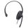 Manhattan Mono USB-Headset, Ohrumschließendes Design (Over-Ear), Ohrmuschel einseitig, kabelgebunden, USB-A-Stecker, integrierte Lautstärkeregelung, verstellbares Mikrofon, schwarz
