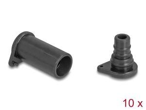 DELOCK DL4 Staubschutz für Stecker und Buchse, 2-teilig schw
