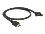 DELOCK HDMI-Kabel A->A St/Bu z.Einbau 110° gew. 0.50m sch