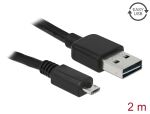 DeLOCK EASY-USB 2.0-A - USB 2.0 micro-B, 2m USB Kabel USB...
