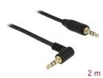 DELOCK Klinkekabel 3,5mm -> 3,5mm 90° St/St 2.00m...