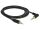 DELOCK Klinkekabel 3,5mm -> 3,5mm 90° St/St 2.00m schwarz