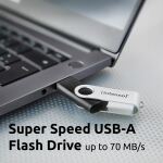 Intenso USB-Stick Office Line, 32 GB, USB-A, 3.2 Gen 1x1, schwarz-silber