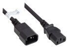 Alcasa P1430-S050 Stromkabel Schwarz 5 m C14-Koppler...