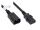 Alcasa P1430-S050 Stromkabel Schwarz 5 m C14-Koppler C13-Koppler