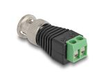 DELOCK Adapter Terminalblock 2Pin -> BNC Stecker