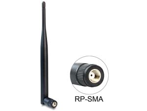 DELOCK WL-Antenne RP-SMA 5dBi Kippgelenk schwarz