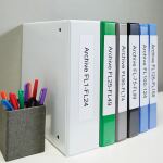 DYMO Original LabelWriter-Mehrzwecketiketten/große Ordnerrücken-Etiketten | 59 mm x 190 mm | Rolle mit 110 leicht ablösbaren Etiketten | selbstklebend | für LabelWriter Etikettendrucker