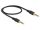 DELOCK Klinkenkabel 3.5mm 4Pin St > St 0.5m schwarz